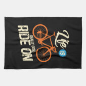 Radfahren - das Leben ist wirklich ein guter Weg Geschirrtuch (Horizontal)