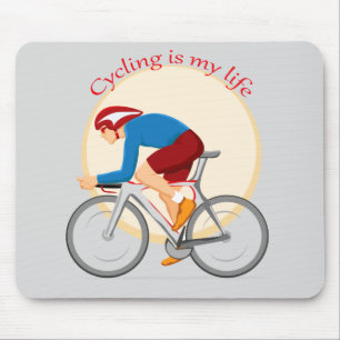 Radfahren der Maus. Mousepad