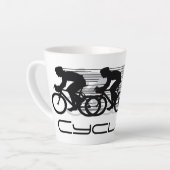 Radfahren Design Latte Cup Milchtasse (Linke Ecke)