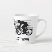 Radfahren Design Latte Cup Milchtasse (Rechts)
