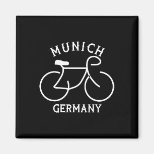 Radfahren Deutschland München Grafik Magnet
