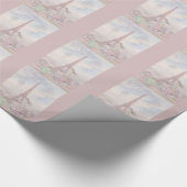 Radfahren durch Paris Geschenkpapier (Ecke)