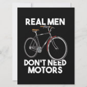Radfahren - echte Männer brauchen keine Motoren (Vorderseite)
