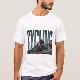 Radfahren Editorial Ausdauer Grafik T-Shirt