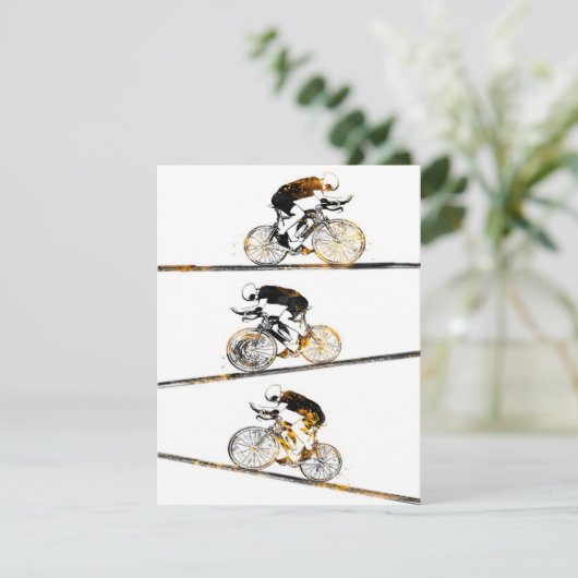 Radfahren Einladung (Stehend Vorderseite)