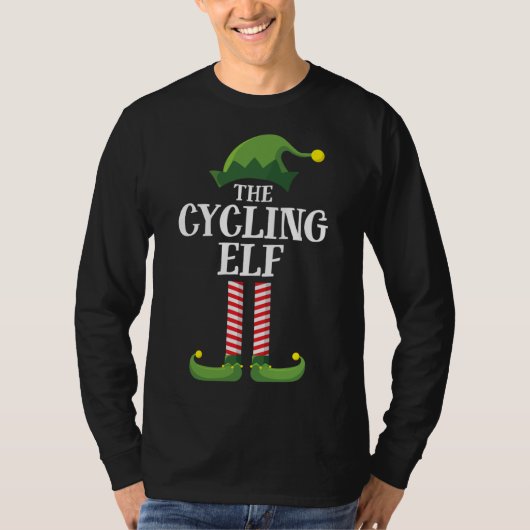 Radfahren Elf Matching Familienweihnachtsfest Part T-Shirt (Vorderseite)