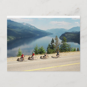 Radfahren entlang Hwy 6 - Slocan Lk - British Colu Postkarte