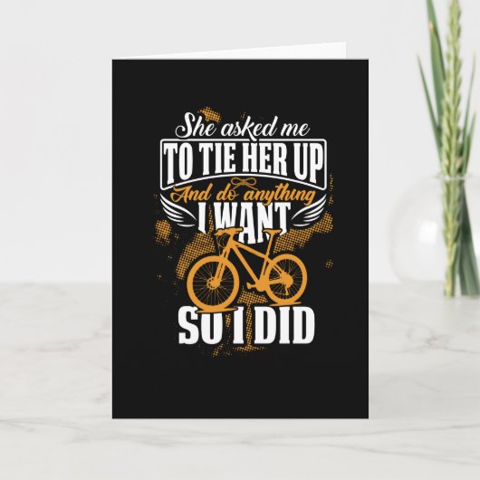 Radfahren Fahrrad Funny Fun Spaß Ride Karte (Vorderseite)