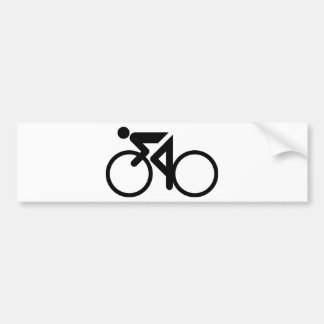 Radfahren, Fahrrad laufend Autoaufkleber
