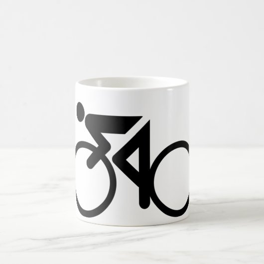 Radfahren, Fahrrad laufend Kaffeetasse (Mittel)