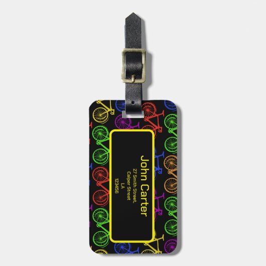 Radfahren, Fahrrad, Straßenrad, Radfahrer Gepäckanhänger (Vorderseite vertikal)