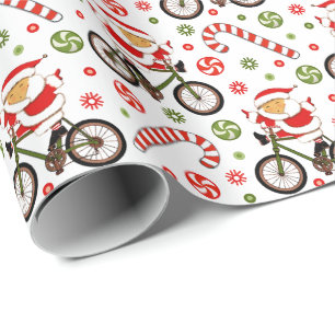 Radfahren Fahrrad Urlaub Weihnachtspapier Geschenkpapier
