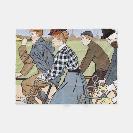 Radfahren, Fahrräder, Van Caspel Fleecedecke (Vorderseite (Horizontal))