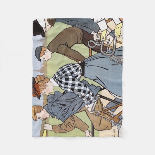 Radfahren, Fahrräder, Van Caspel Fleecedecke (Vorderseite)