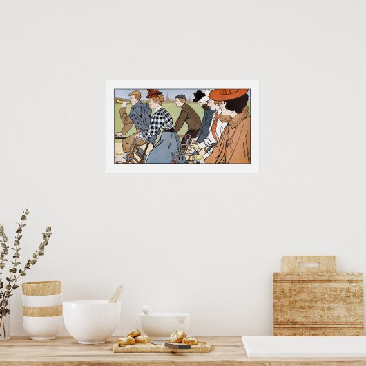 Radfahren, Fahrräder, Van Caspel Poster (Küche)