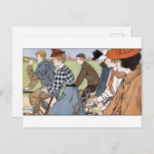 Radfahren, Fahrräder, Van Caspel Postkarte (Vorne/Hinten)