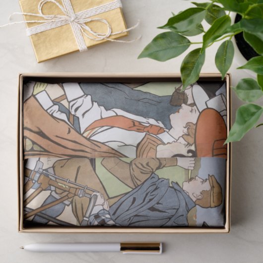 Radfahren, Fahrräder, Van Caspel Seidenpapier (Geschenk)