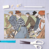 Radfahren, Fahrräder, Van Caspel Seidenpapier (Handwerk)