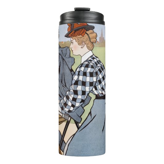 Radfahren, Fahrräder, Van Caspel Thermosbecher (Vorderseite)