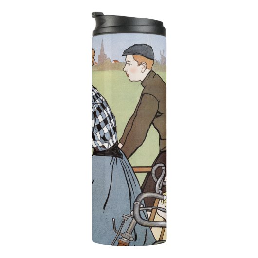 Radfahren, Fahrräder, Van Caspel Thermosbecher (Nach rechts gedreht)