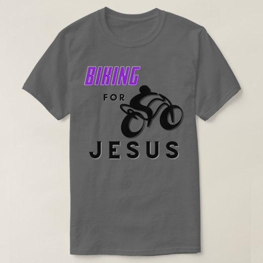 Radfahren für Jesus T-Shirt (Design vorne)