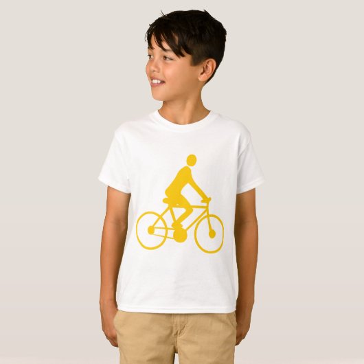 Radfahren - gelb T-Shirt (Vorne ganz)