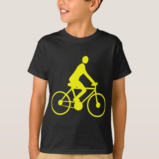 Radfahren - Gelb T-Shirt (Vorderseite)