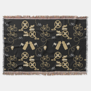 Radfahren-Geschenkdruck Decke