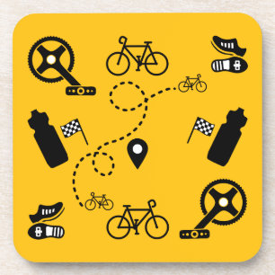 Radfahren-Geschenkdruck Getränkeuntersetzer
