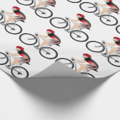 Radfahren Geschenkpapier (Ecke)