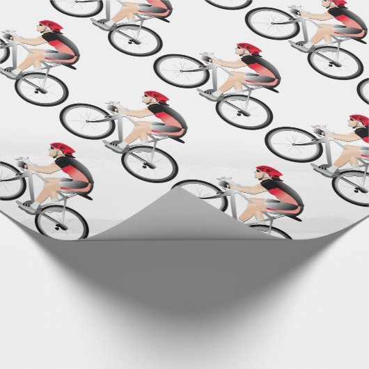 Radfahren Geschenkpapier (Ecke)