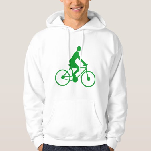 Radfahren - grüne Rasenfläche Hoodie (Vorderseite)