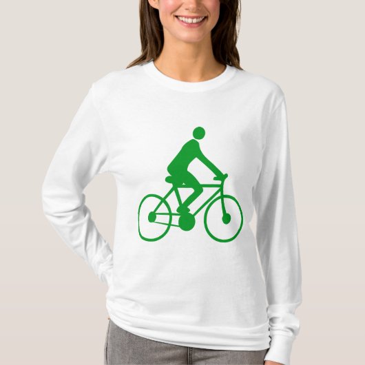 Radfahren - grüne Rasenfläche T-Shirt (Vorderseite)