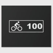 Radfahren - Hundertjahrfahrt 100 Geschenkpapier (Flach)