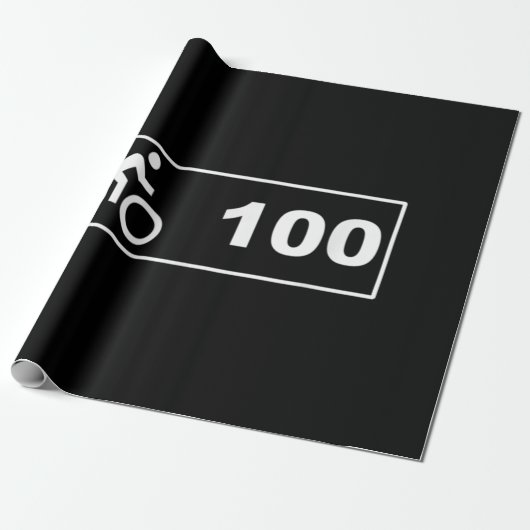 Radfahren - Hundertjahrfahrt 100 Geschenkpapier (Ungerollt)
