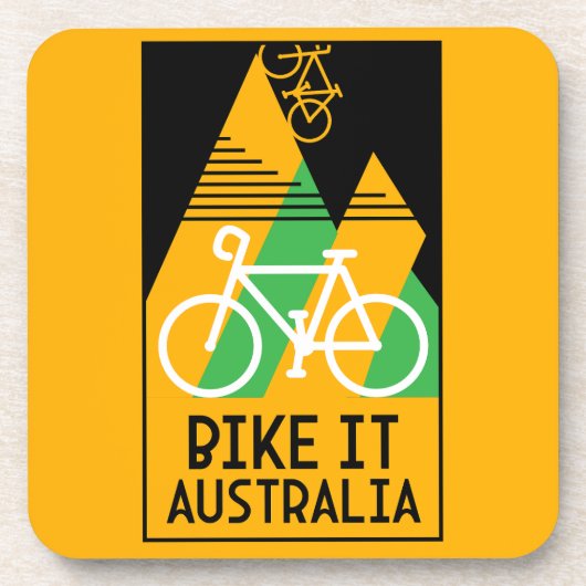 Radfahren in Australien Getränkeuntersetzer (Vorderseite)