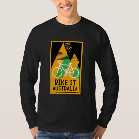 Radfahren in Australien T-Shirt (Vorderseite)