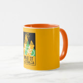 Radfahren in Australien Tasse (VorderseiteRechts)