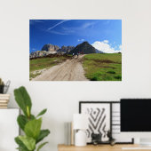 Radfahren in den Dolomiten Poster (Heimbüro)