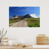 Radfahren in den Dolomiten Poster (Küche)