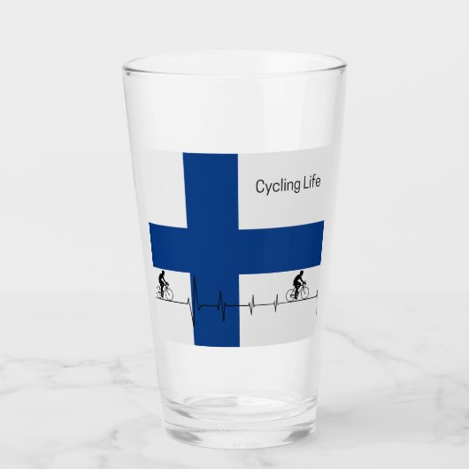 Radfahren in Schottland Glas (Vorderseite)