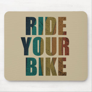 Radfahren inspirierende Zitate Mousepad