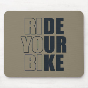 Radfahren inspirierende Zitate Mousepad