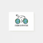 Radfahren ist für die Zukunft Post-it Klebezettel (Vorderseite)