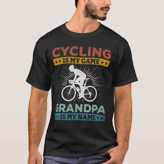 Radfahren ist mein Game Grandpa ist mein Name Road T-Shirt (Vorderseite)