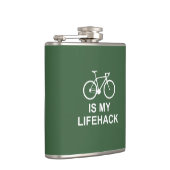 Radfahren ist mein Leben Flachmann (Rechts)