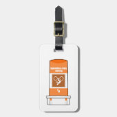 Radfahren ist mein Medikament Gepäckanhänger (Vorderseite vertikal)