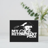 Radfahren ist mein Rentenplan Feiertagspostkarte (Stehend Vorderseite)