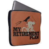 Radfahren ist mein Rentenplan Laptopschutzhülle (Vorne Rechts)