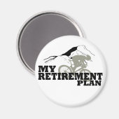 Radfahren ist mein Rentenplan Magnet (Vorderseite/Rückseite)